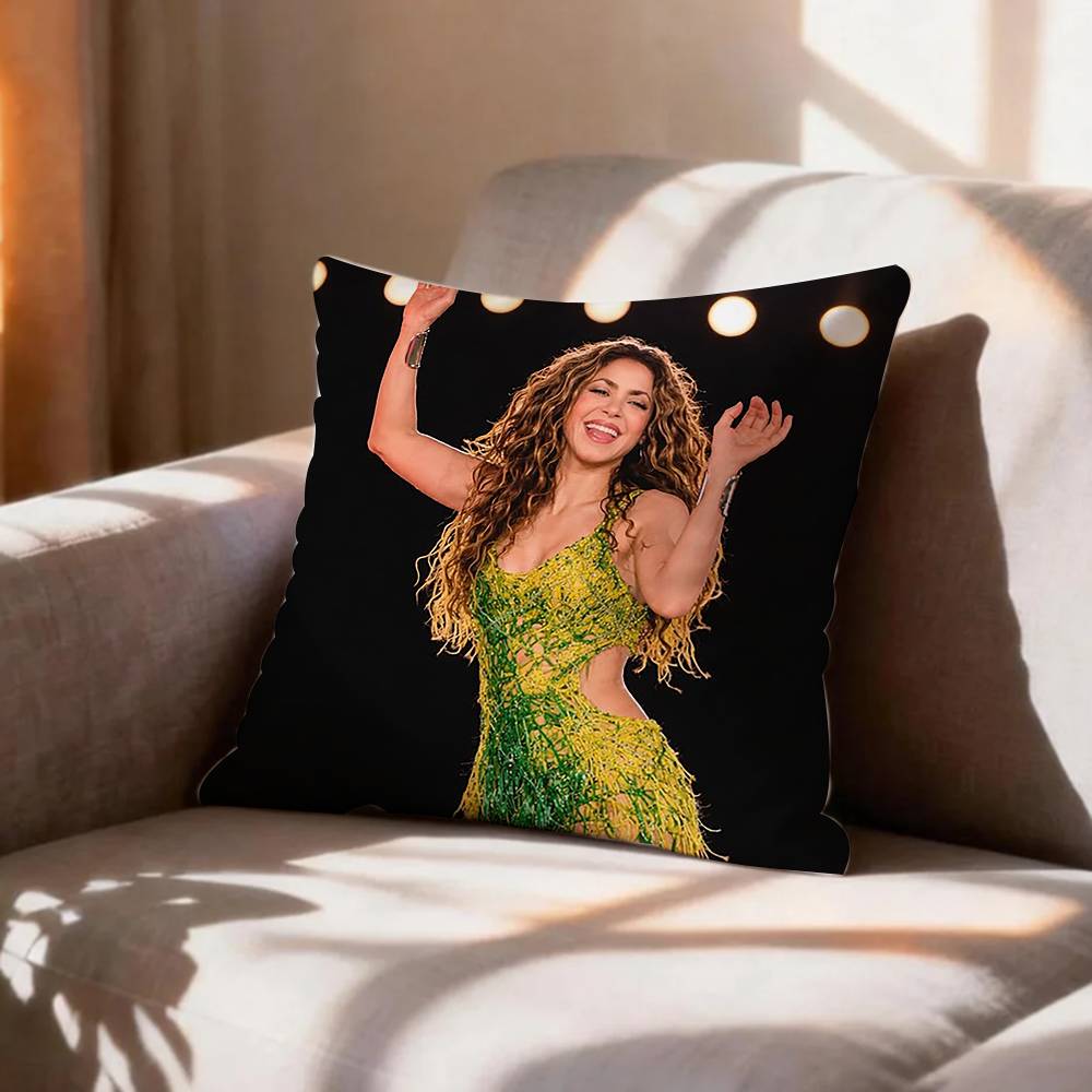 V-Vintage S-Shakira Pillow Case Pattern Printed Pillowcase For Living Room Sofa Cushion Cover