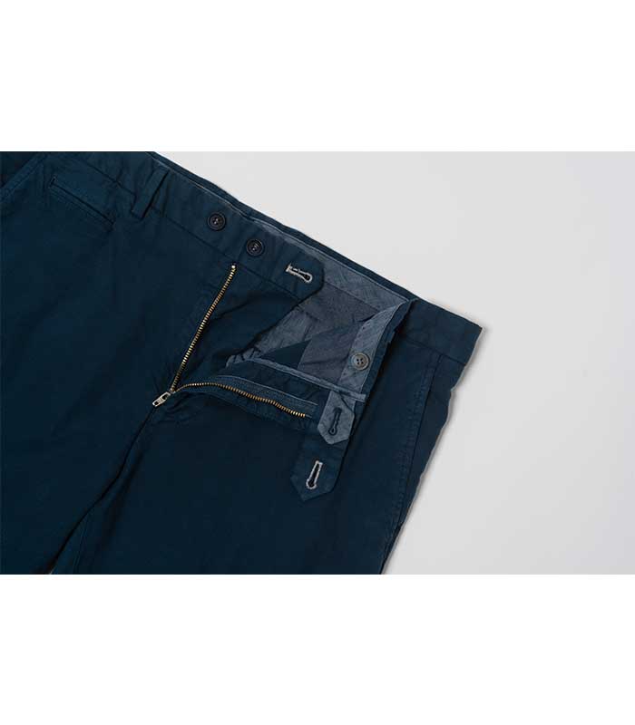 BLACKBROWN (Cerrus) Slim Fit Garment Dyed Cotton Pants [Blue]