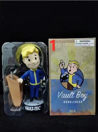 Cute Bobblehead Vault Boy Full Set Anime Action Figure Toys Statue Collection Model Doll Desktop Ornament Display Toys Gifts