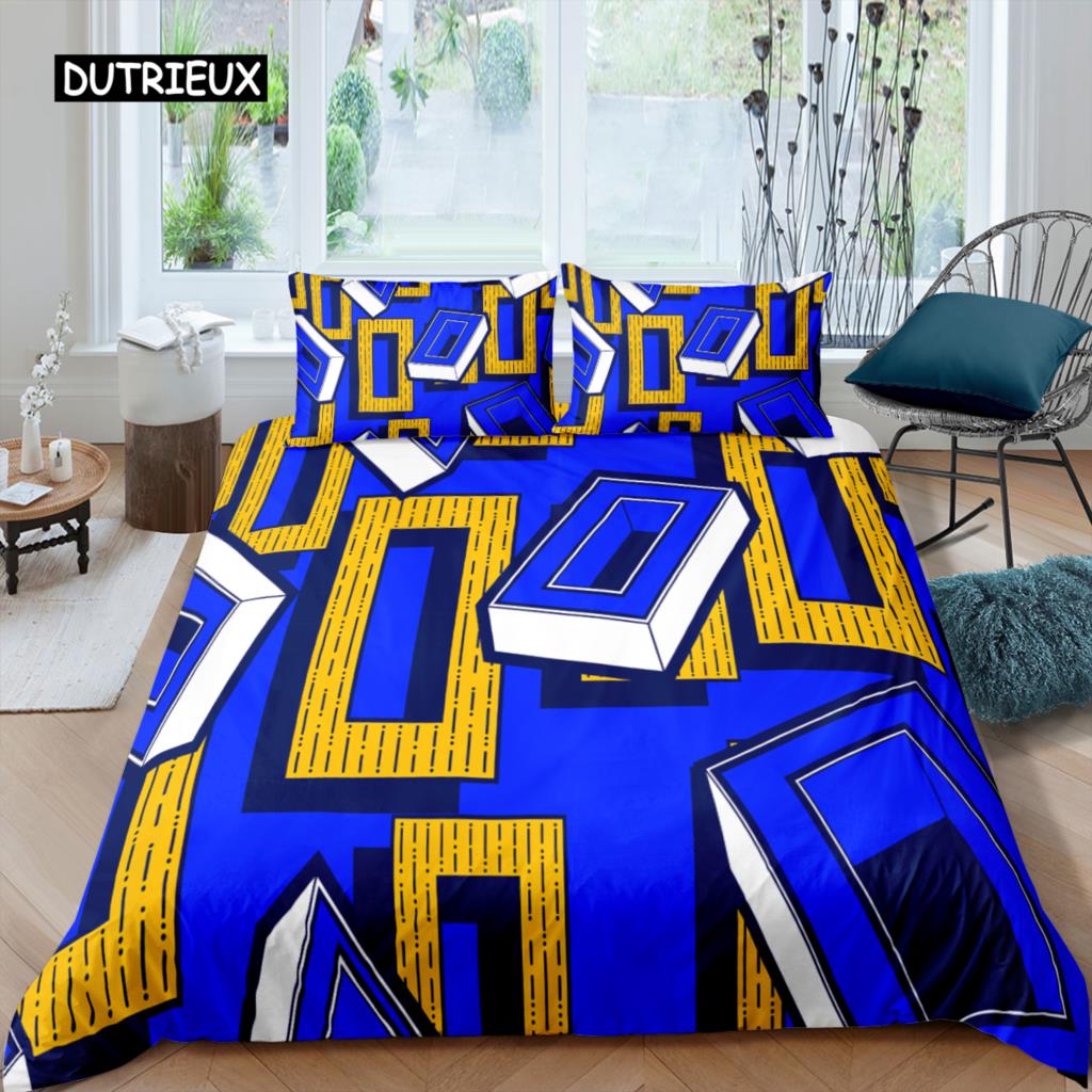 

Экзотический геометрический пододеяльник, комплект постельного белья, роскошный комплект постельного белья с рисунком мандалы, красочное абстрактное искусство, полиэстер, пододеяльник, королевское одеяло EU single(135x200cm)