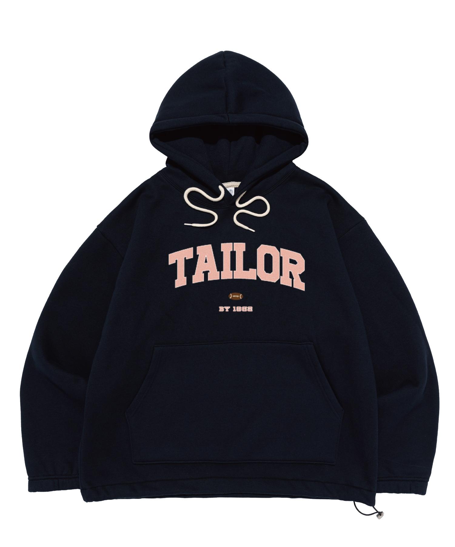 Taylor Studio Bold Symbol Logo String Hoodie (Navy) Brushed 01