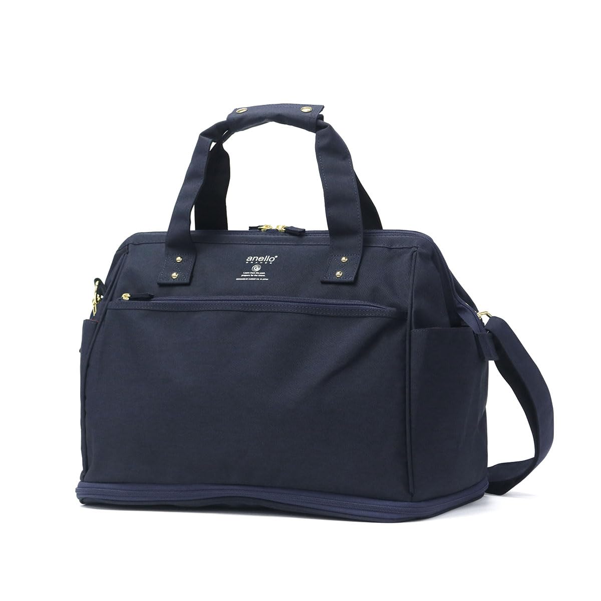 

Expandable Boston Bag A4 Lightweight SPS GTC3341Z Navy [Anello Grande] 2-way / / Water-repellent / Multi-storage