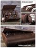 Handmade Vintage Crazy Horse Leather Watch Box with 6 Slots - Creative Travel Storage Box