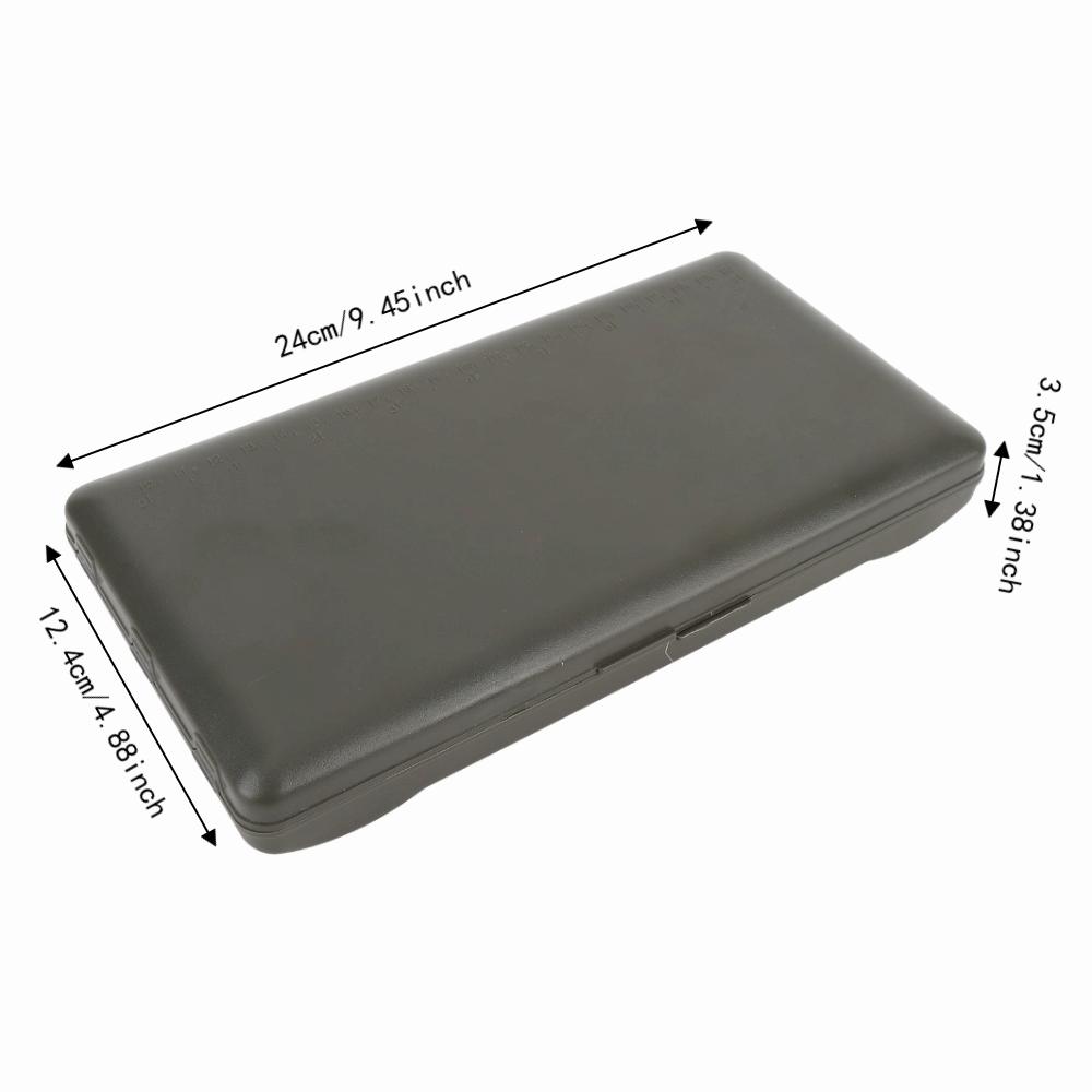 PP Fishing Rig Container 24*12.4*3.5cm Fly Fishing Tackle Box  for Carp Fishing