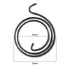 10st 33mm Ersättningsfjäder För Dörrhandtag Handtag Handtag Lås Inre Spiral Reparationsspindel Lås Vridfjäder Platt Sektionstråd