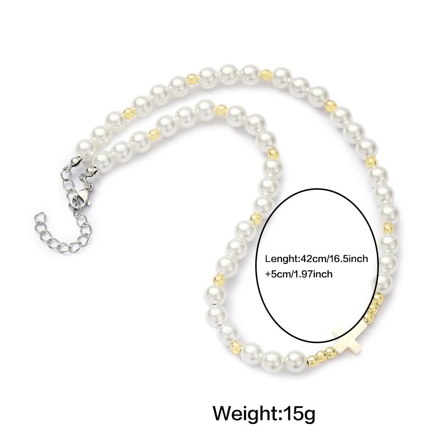 Elegant Star Heart Imitation Pearl Choker Necklace For Women Beaded Chain For Bridal Party Daily Wear Jewelry Beach Accessory