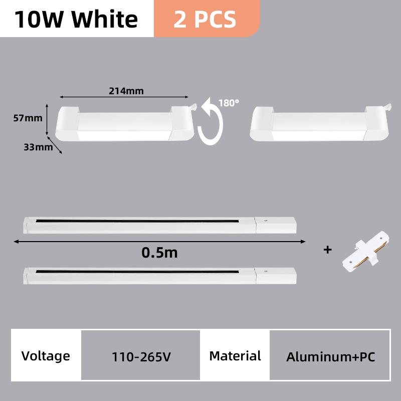 New Track Lights Aluminum Ceiling Track Light Floodlight Lamp 110-220V Light Track Rail  Indoor Life Clothing Store Home Decor