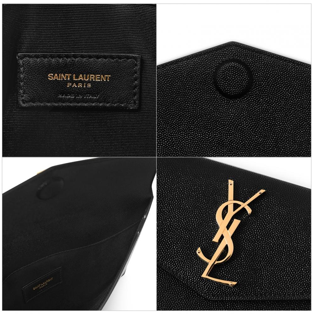 Saint Laurent Cassandra Monogram Uptown Zlatá Obálková Spojka 565739 1gf0j