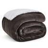 Double-Sided Plush Flannel Fleece Blanket - Ultra-Fine, All-Season Throw for Bed, Sofa, Travel, or Camping