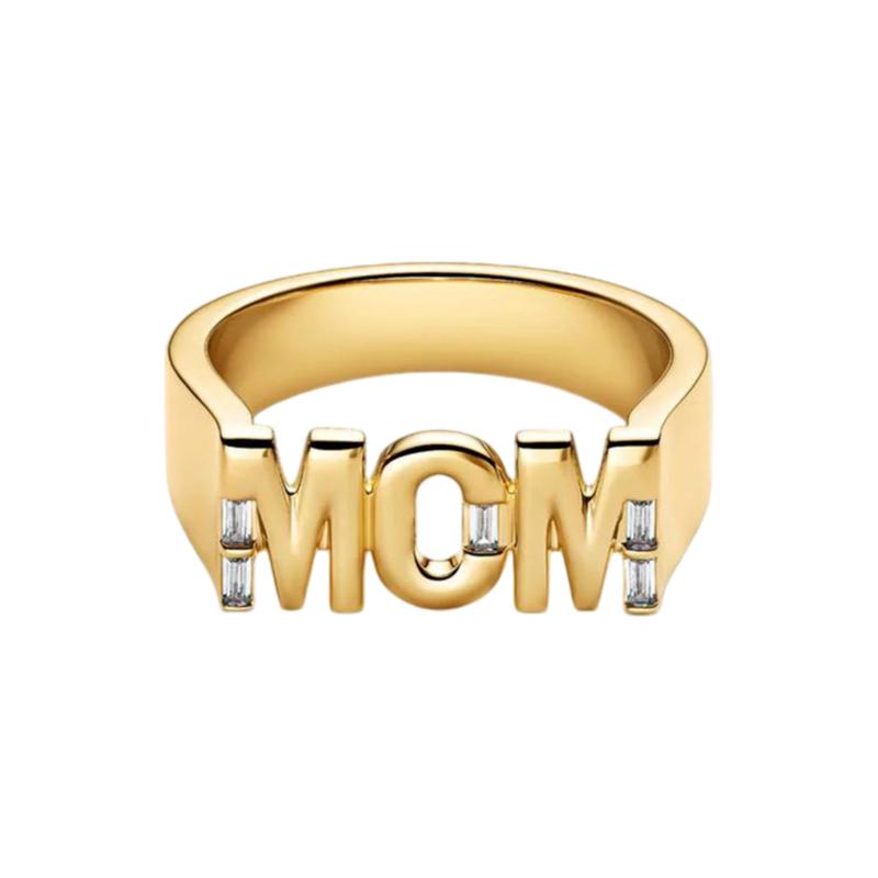 New 925 Silver Three-Leaf Clover Alphabet Heart Flower Women's Ring Suitable for Wedding Party Fashion DIY Gift
