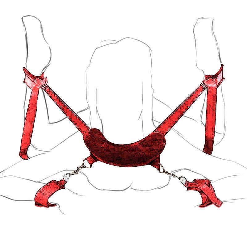 BDSM Erotic Bandage Accessories For Sex Woman Plus Size Lingerie Adjustable Handcuffs And Anklets Bed Sex Toys Products Exotic