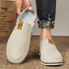 Corduroy Semi-Drag Men Casual Shoes Half Shoes For Men Mules Slipper Outdoor Sandals Summer Backless Board Shoes Flat Man Slides