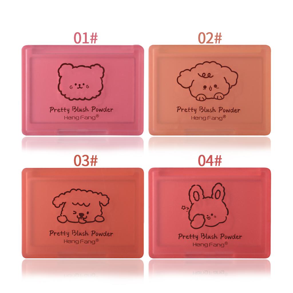 HengFang Soft Sweet Fog Color Blush Fine Powder Blusher Multi-Purpose Face makeup