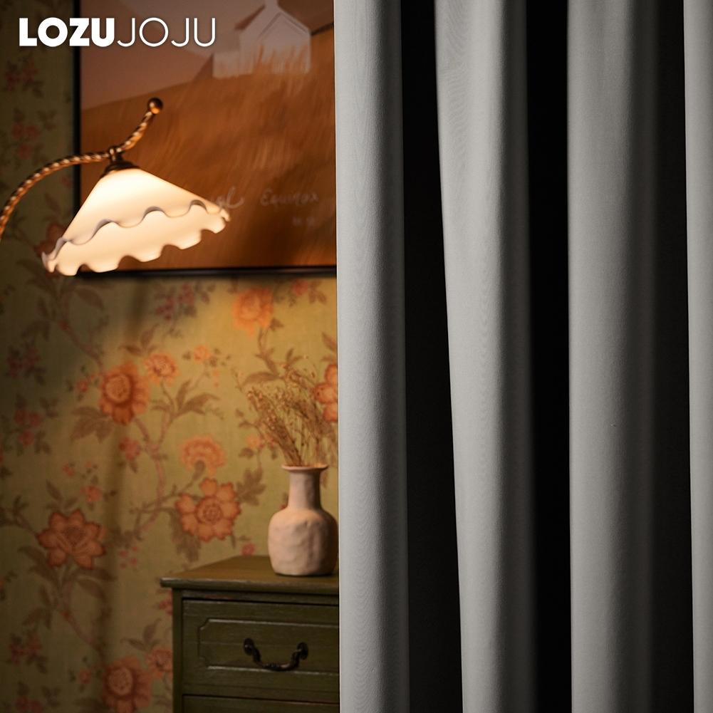 1PC LOZUJOJU 100% Blackout Versatile Solid Color Insulated Thick Curtains for Bedroom Living Room Balcony Window Home Decor