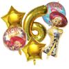 6pcs Toy Story Foil Balloons Buzz Lightyear Woody Birthday Party Decorations Kids Ballon Baby Shower Aluminum Film Balloon Round Sensory Compression
