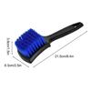 Brosse Lavage Pneus Voiture, Brosse Nettoyage Jantes Voiture avec des Poils Souples pour Nettoyer de Pneus de Roue Extérieure,Bleu