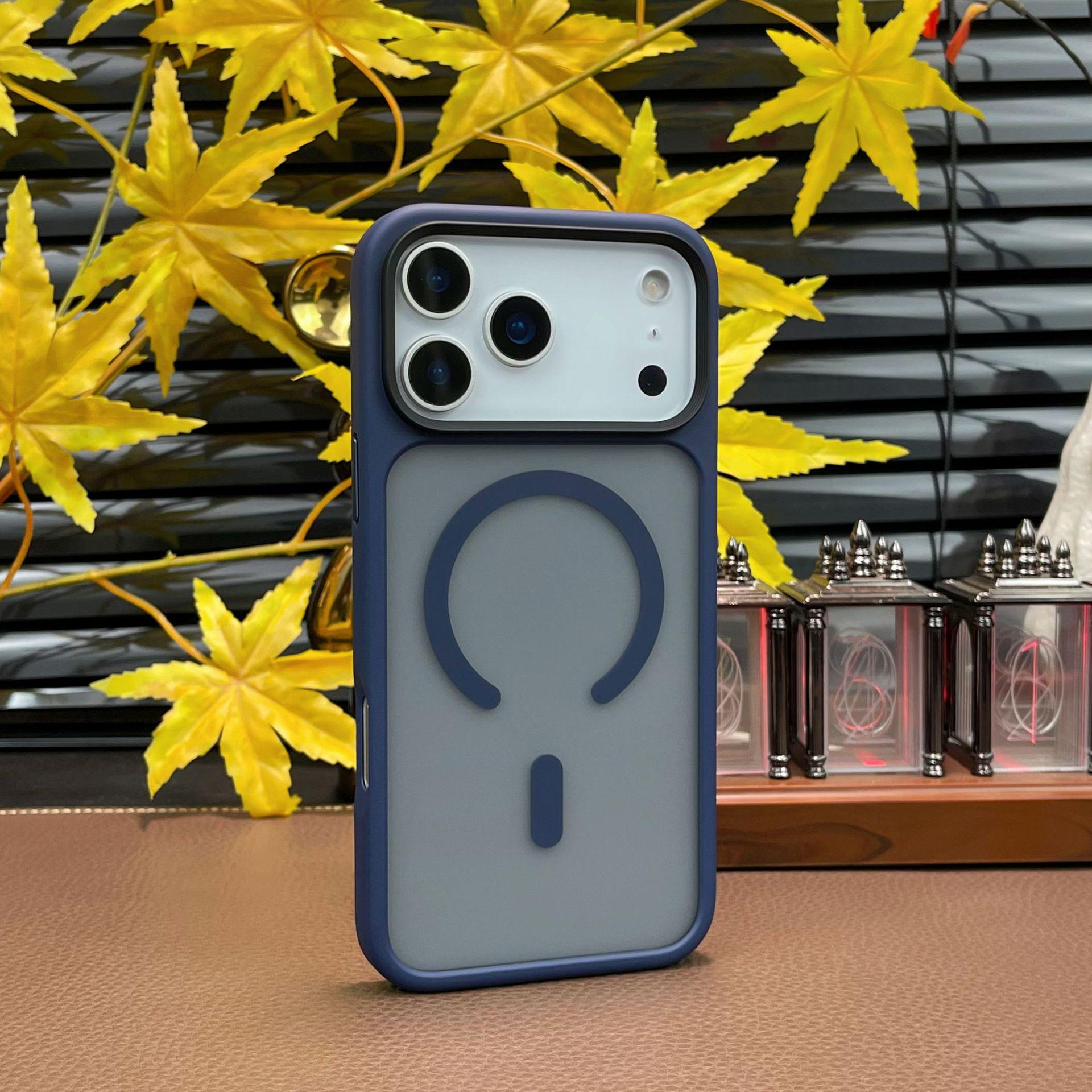 

Чохол Youdun Classic з магнітним матовим захистом країв, що дарує відчуття шкіри, для iPhone 17 Pro Max iPhone 17 Pro Max