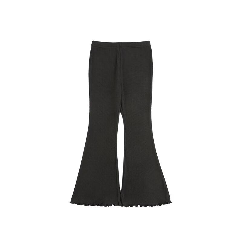 Youyou Girls' Ruffled Hem Soft Stretch Flare Leggings