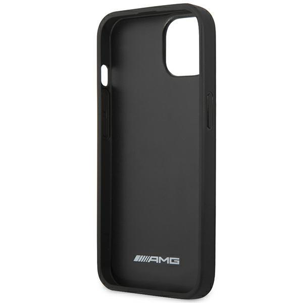 Etui Do iPhone 14 Plus AMG Skóra Debossed Lines Czarny