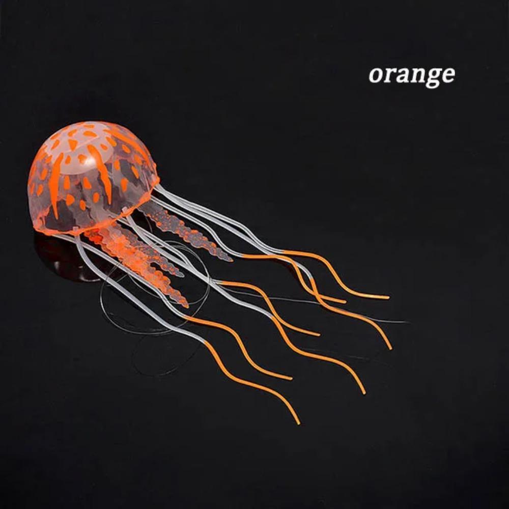 

Decorative Artificial Jellyfish for Aquariums in Stunning Colors Soft and Flexible Tentacles Add a Magical Touch to Fish Tank помаранчевий