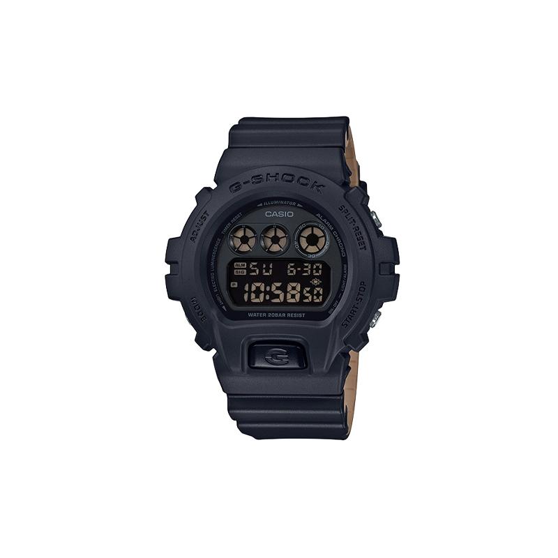 

Casio CASIOG-SQUAD series classic series, matte two-color strap design, quartz movement, resin strap, Japanese and Korean watch, men s DW-6900LU-1 чёрный