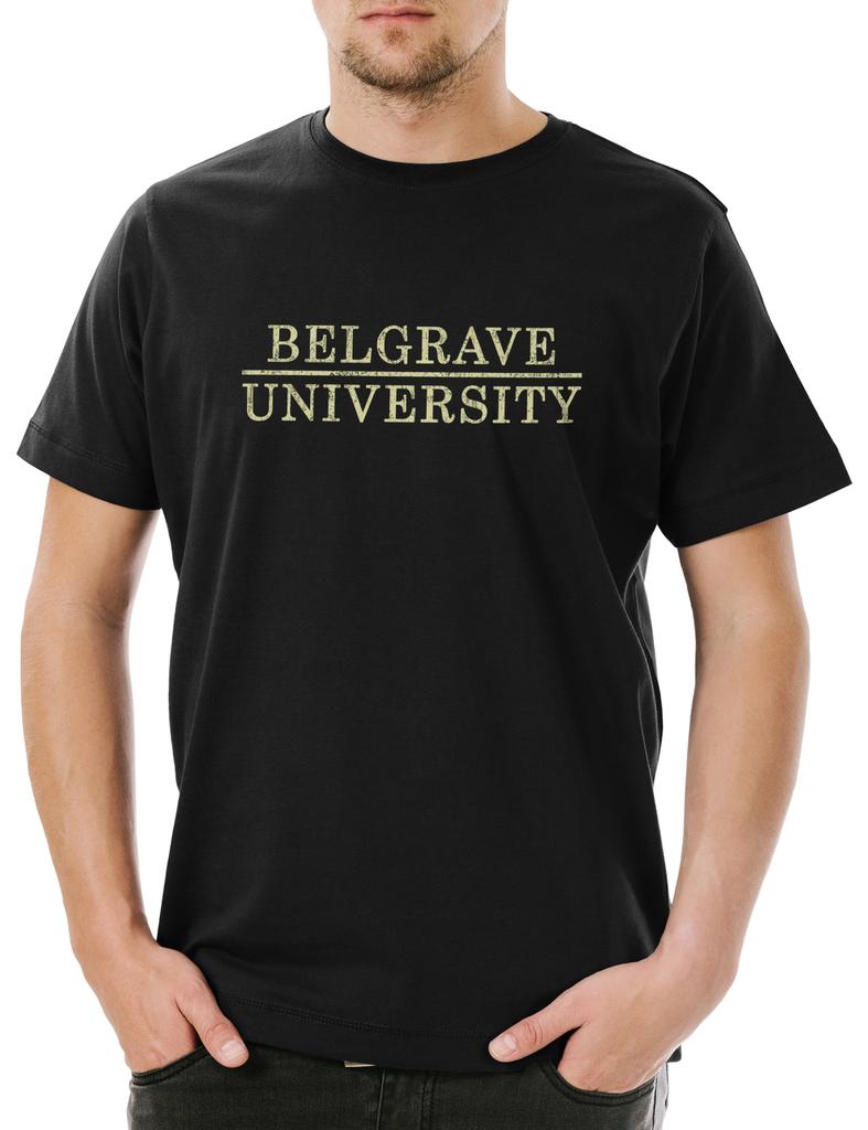 Belgrave University I Herren T-Shirt Herren Damen T-Shirts Top Zeichen Die Jack-Bestellung Manley Alyssa Drak