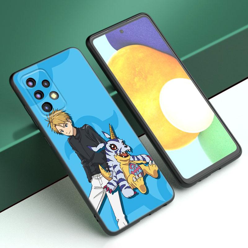 Digital Monster Digimon Case For Samsung A13 A22 A24 A32 A23 A25 A34 A35 A52S A53 A54 A55 A73 5G A12 A14 A15 A31 A33 A50 A51 A72