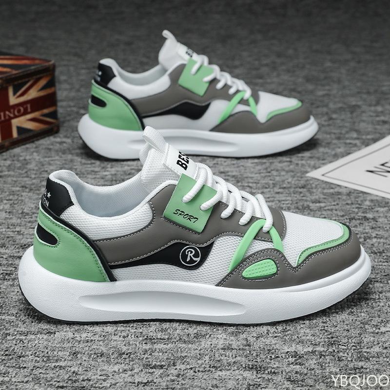 Fashion Men's New Winter Mesh Low Top Sports Shoes Versatile Thick Soled Casual Shoes Simple Comfortable Wear-resistant Trendy Shoes