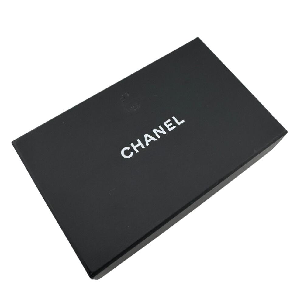 Chanel Compact Wallet Card with Chain Matrasse Lambskin Coin Case Yellow Lambskin Women Used