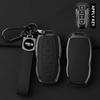 Car Zinc Alloy Leather Key Cover Case Protector For Ford Equator Jmc Plus 5 6 7 Sport Ecoboost Smart Remote Keychain Accessories