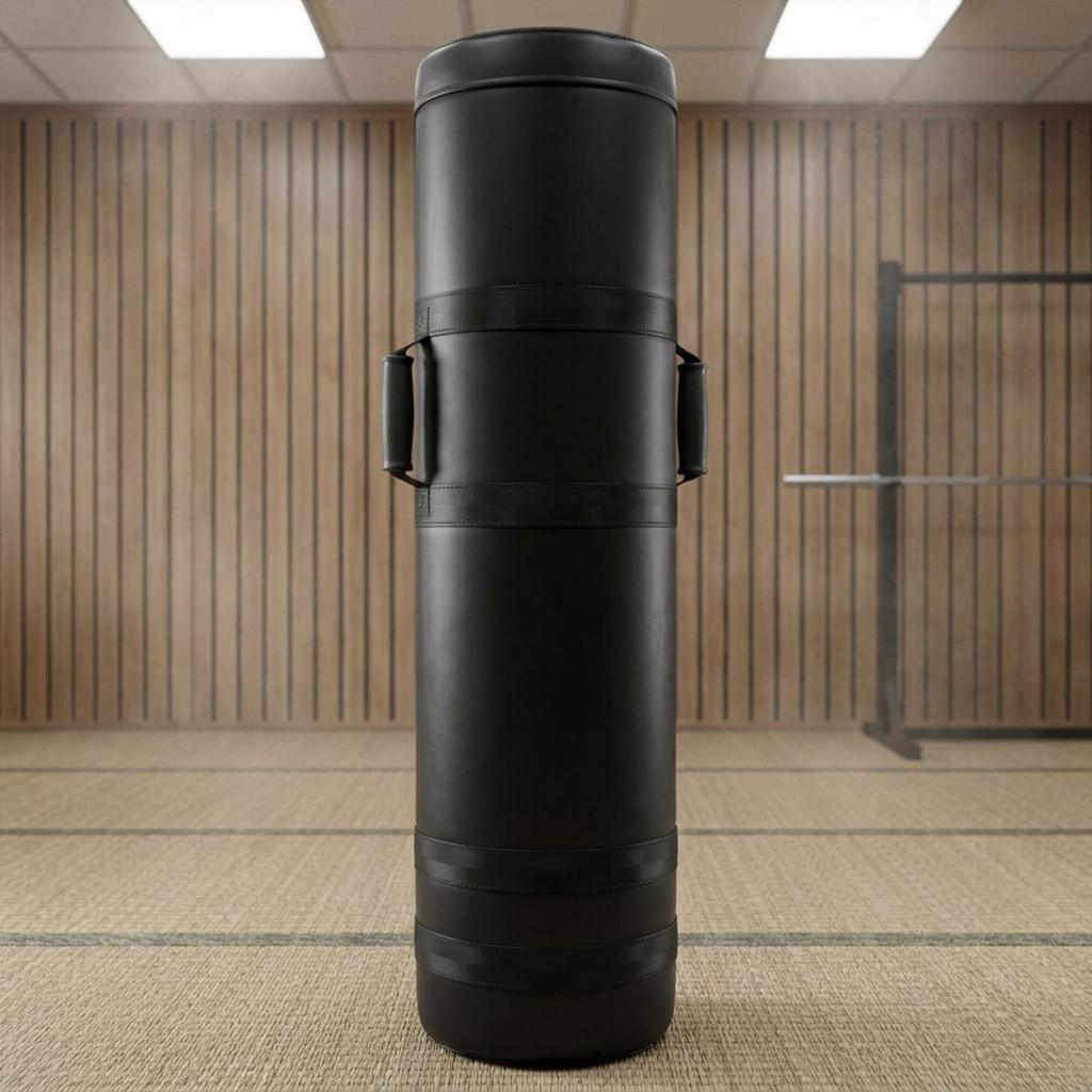 Cylindrical Training Mannequin Black Sports Gear Long-Lasting