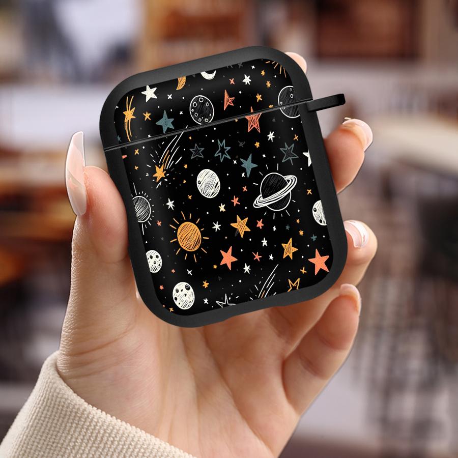 Case For Airpods Pro3 2 3 1 Pro 4 Pro2 Earphone Cases Cover Planet Moon