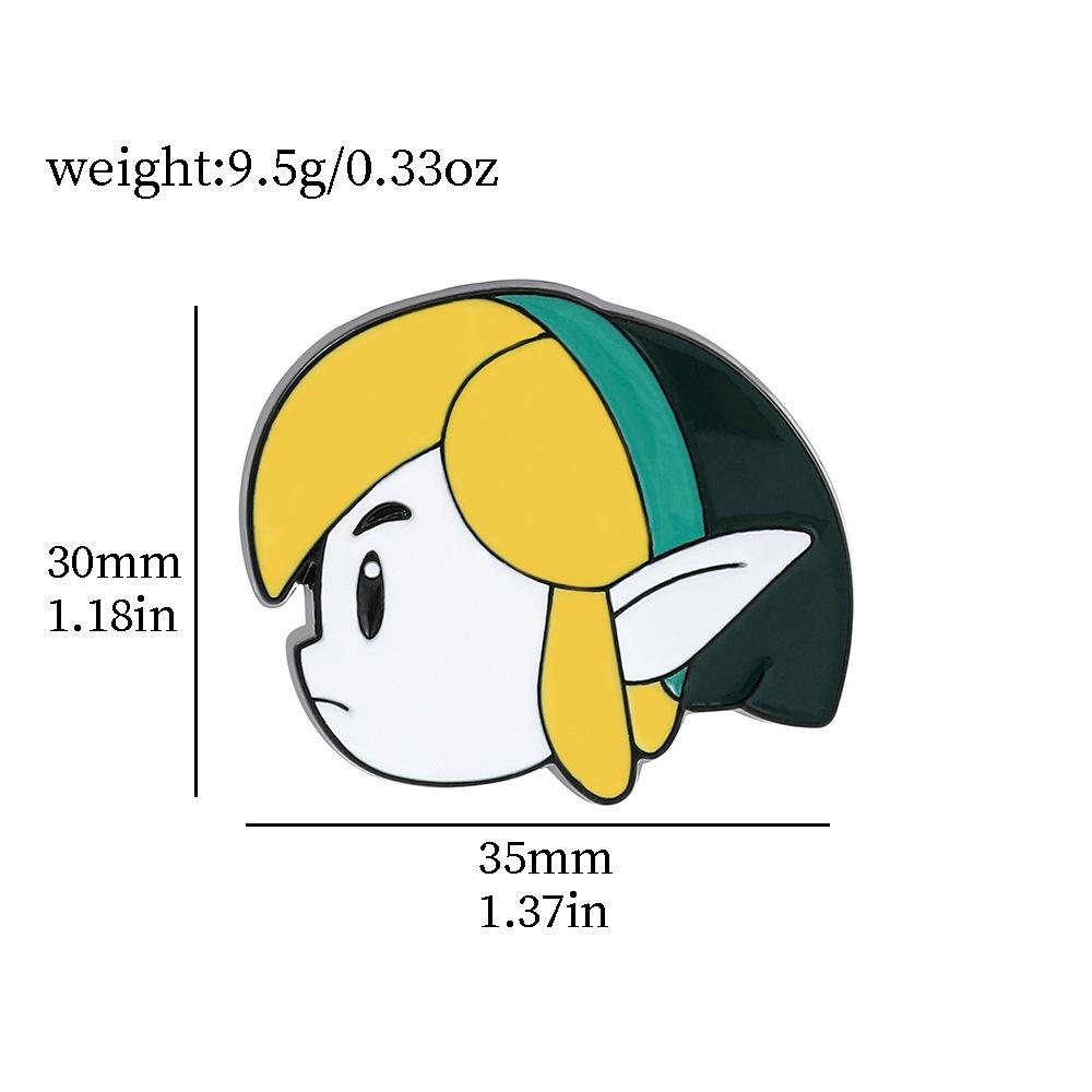 Legend Of Zelda Breath Of The Wild Metall Anstecknadel Link's Königreich Tränen Schild