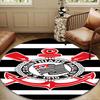 Football Club Emblem Round Rug for Livingroom,Bedroom, Palyroom, Chair Rug, Area rug, Circle Carpet, Large Size Fan Christmas gift