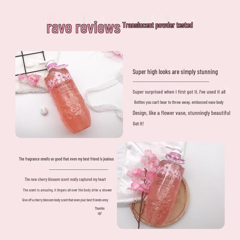 Miss Lilly Cherry Blossom Petal Shower Gel