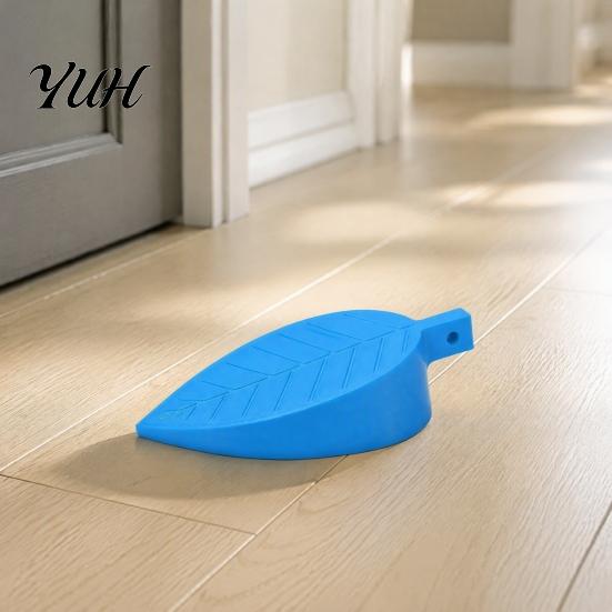 Silent Door Buffer for Office Leaf Shaped Stopper Wedge, Non-Slip Wind?Resistant Stop, Stop Wedge Anti?Collision Jam Home Decor 3D Printed Holder
