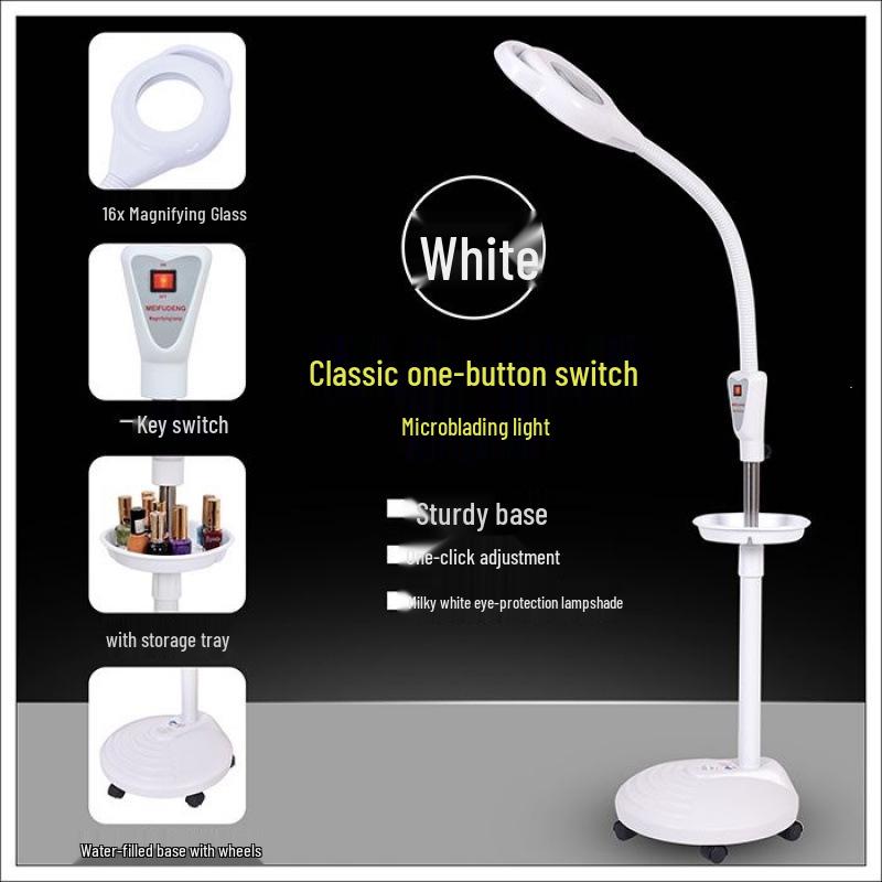 LED Eye-Friendly Tattoo & Nail Art Lamp: Desk & Floor Light for Cosmetic and Eyelash Extension
