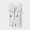 MUJI Wall-Mounted Furniture, 3-Hook Hanger, Oak Wood, 44cm (W) x 25cm (D) x 10cm (H), 44505083