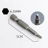 4-13pcs Special-Shaped Screwdriver Set 50mm U-Shaped Y-Type Triangle Inner Cross Three Points Screwdriver Bit Tool Accessories