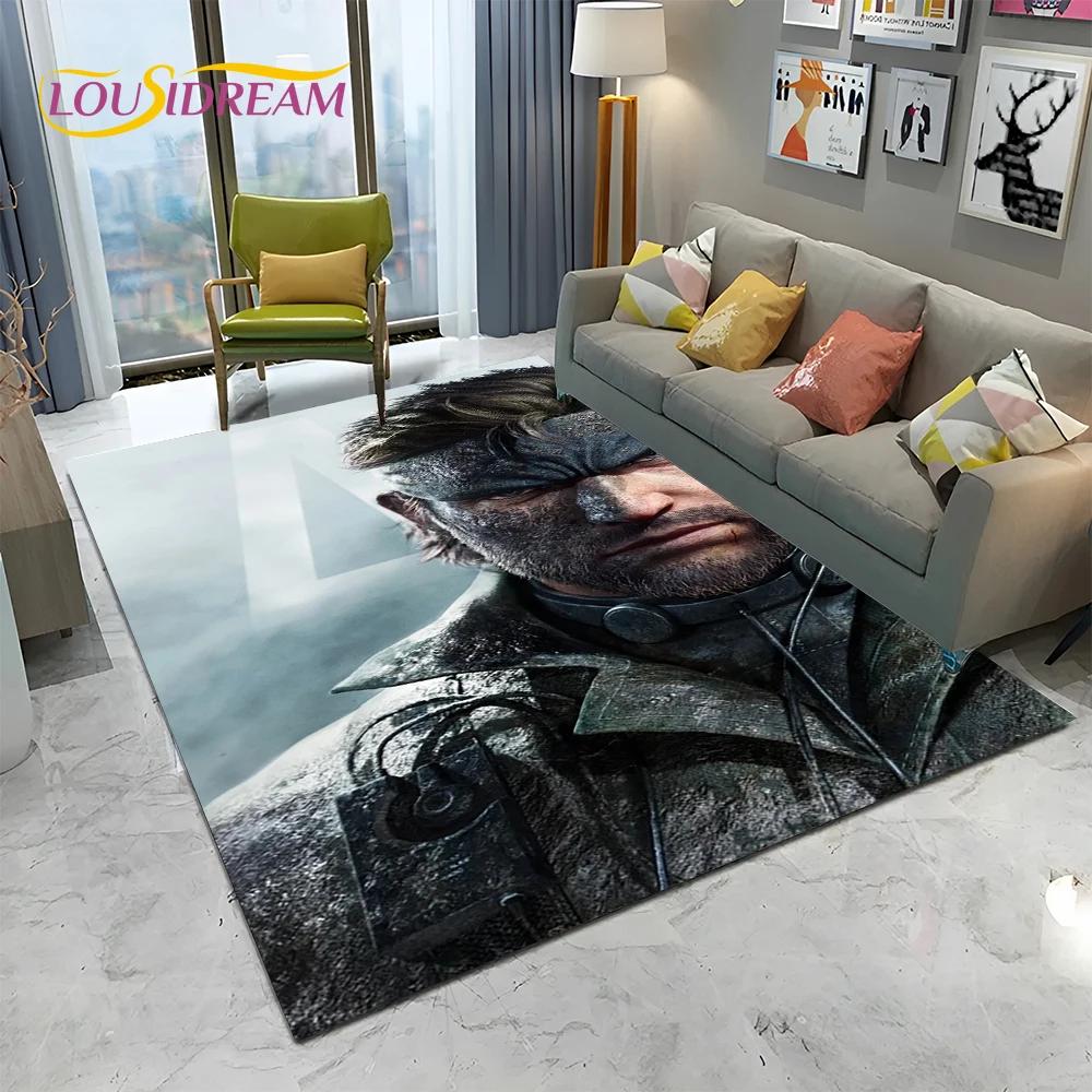 3D Game Metal Gear Solid Cartoon HD Carpet Rug for Home Living Room Bedroom Sofa Doormat Decor,kids Area Rug Non-slip Floor Mat