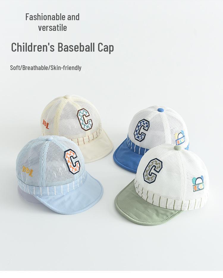 Children's Breathable Soft Brim Baseball Cap for Outdoor Sports