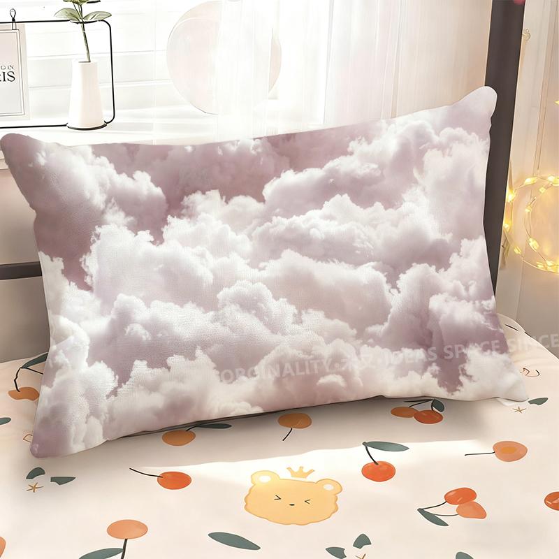Dreamy Clouds Pillowcase Design Suitable For Sofa Bedroom Car Pillow Cover Cushion Rectangular Back Cushion