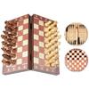 Internationales Schachspiel Backgammon Dame Holzschachspiel Klappschachbrett Schachspiele