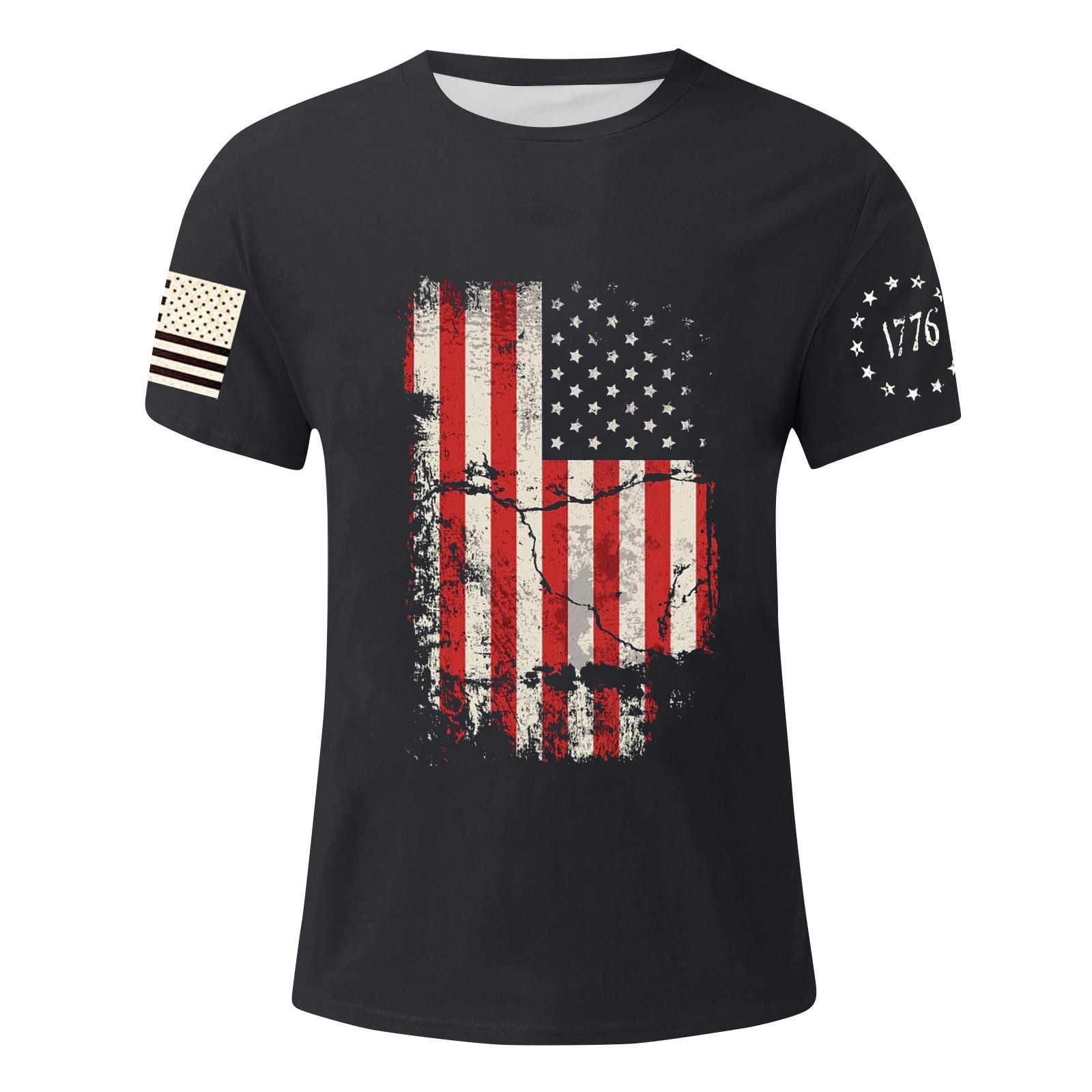 Мужская футболка с принтом ко Дню независимости — фото 4