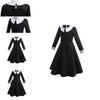 Neues Kinder Langarmkleid Addams Family Cosplay Prinzessinnenstil