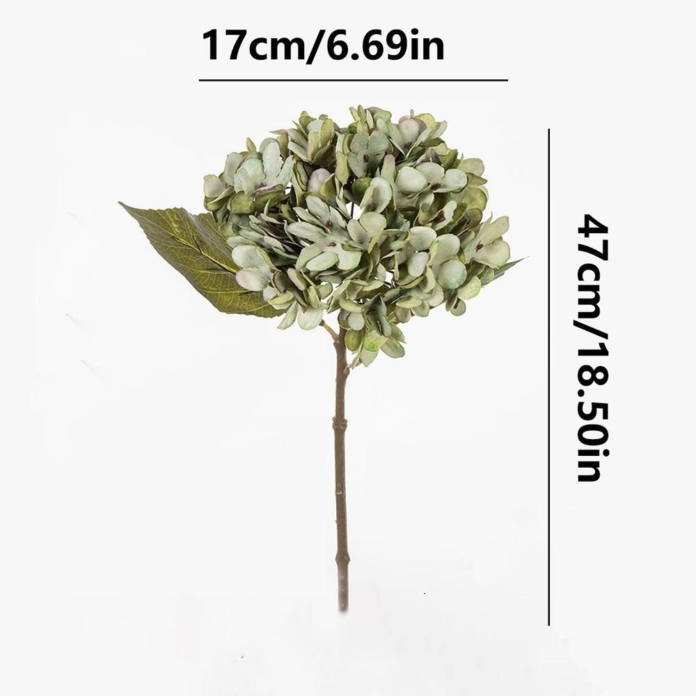 New Artificial Hydrangea Wreath DIY Vase Arrangement Bridal Bouquet Photo Props Wedding Flowers Home Wedding Decoration