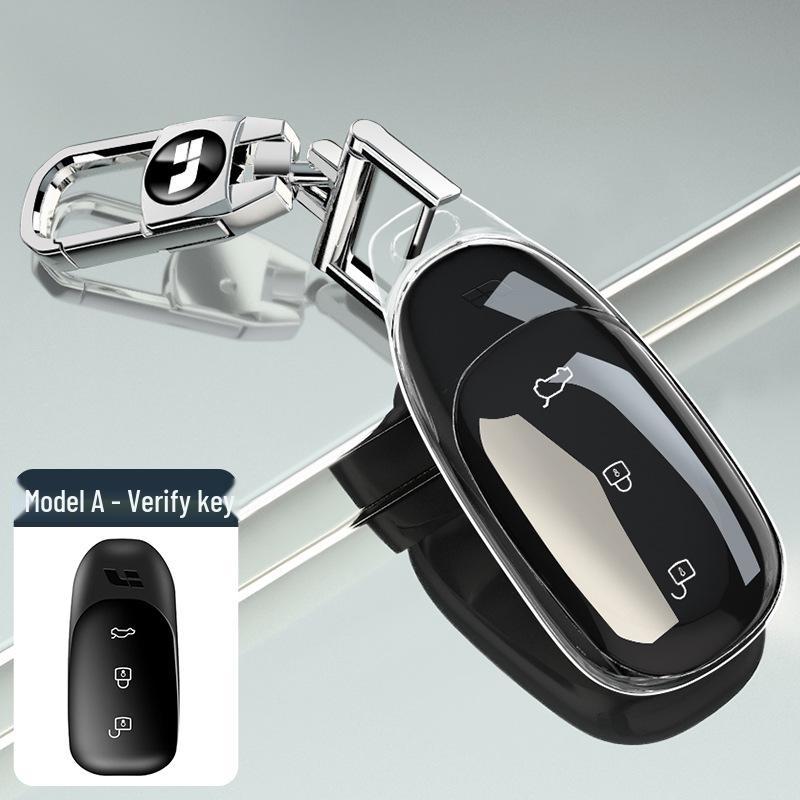 High-End Protective Transparent Key Case for Li Auto L9, L8, L7, and ONE Car Keys.