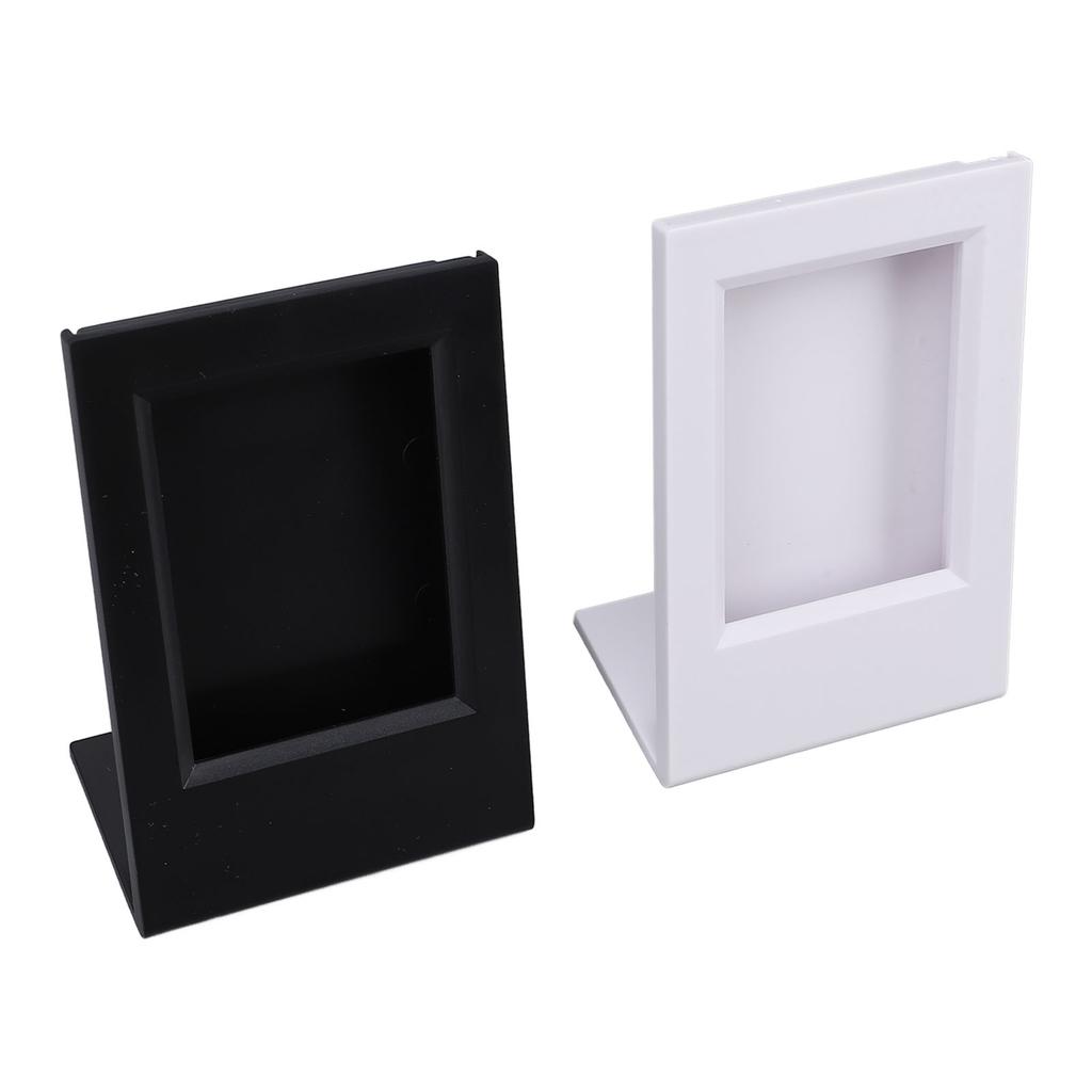 2pcs L Shape Photo Frame Acrylic Collectible Decoration Simple Ideal Present Slanted Picture Frame f