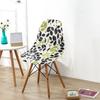Printed Stretch Shell Chair Cover Spandex Armless Back Chair Covers Washable Slipcover Furniture Protector for Home Office Hotel