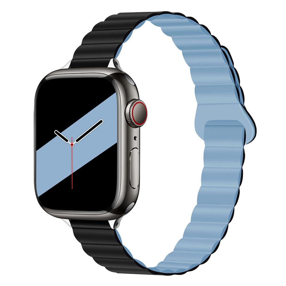 Damen Schlankes Silikonarmband Magnetarmband für Apple Watch S11 10 46/42mm 45mm 44 Schlanke Bänder 38mm 40mm 41 Armband iWatch SE 9 8 7 6